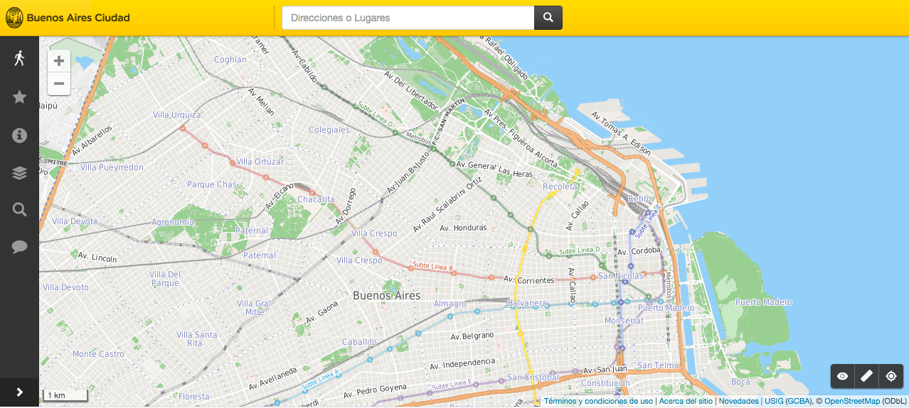 MAPA INTERACTIVO DE LA CIUDAD DE BUENOS AIRES