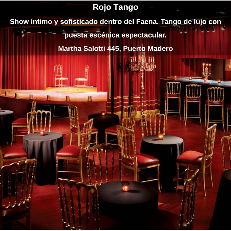 TANGO EN LA CIUDAD DE BUENOS AIRES