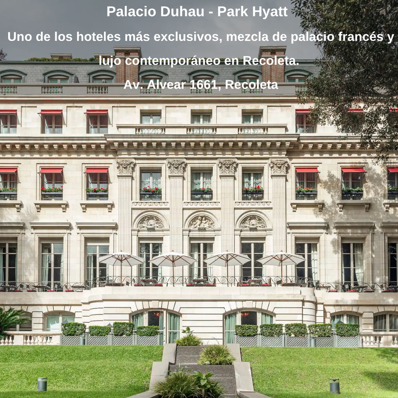 HOTELES DE LUJO DE LA CIUDAD DE BUENOS AIRES
