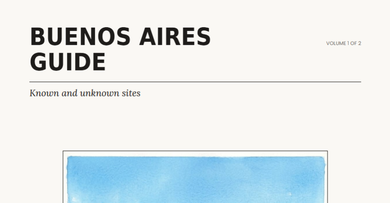 BUENOS AIRES GUIDE 1