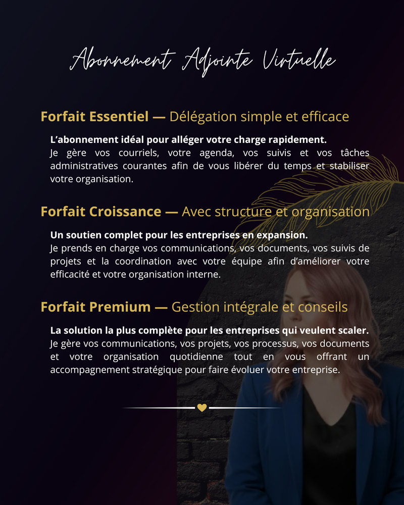 Abonnement Adjointe virtuelle