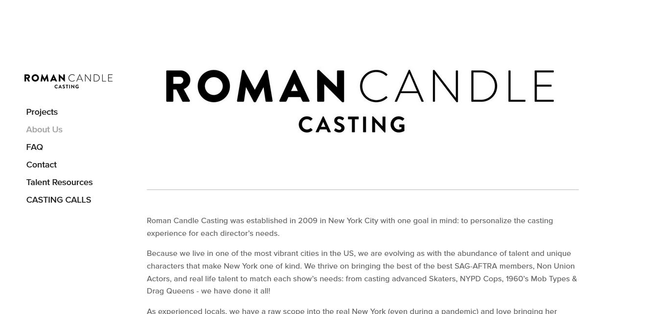 Roman Candle Casting