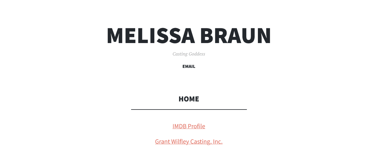 Melissa Braun - Casting Goddess