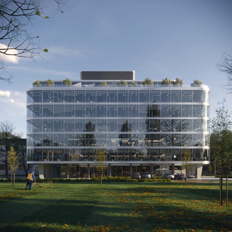 Modern office building