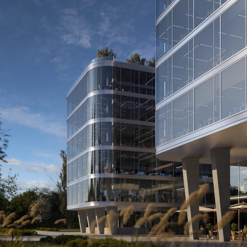 Modern office building