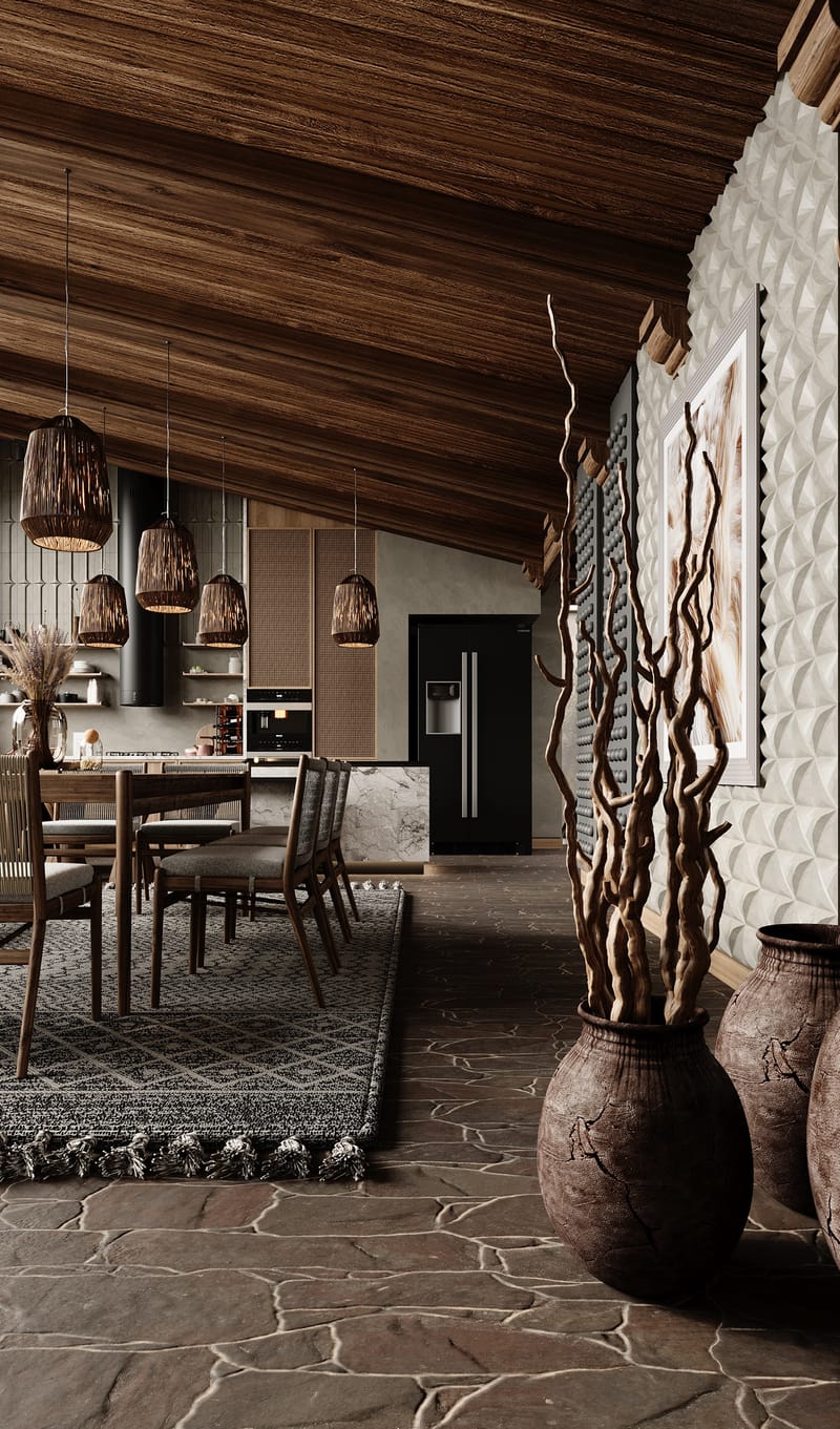 Dining area in VAPI SAPI style