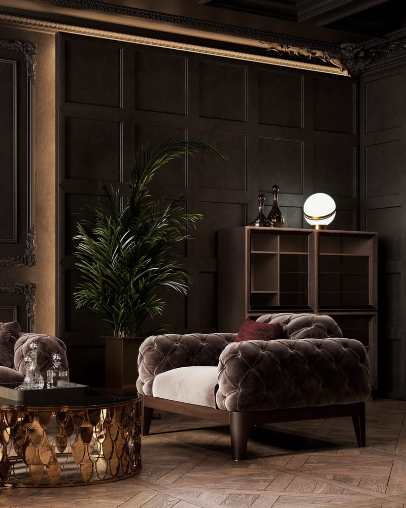 Classic Dark Apartment