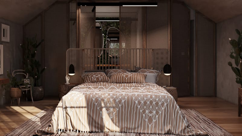 Chocolate Ethnic Bedroom