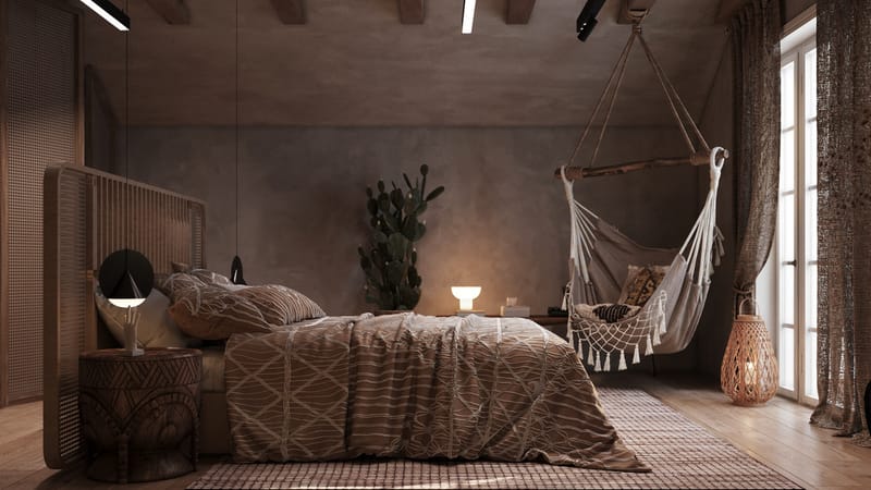 Chocolate Ethnic Bedroom