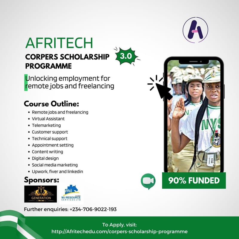 Corpers scholarship programme