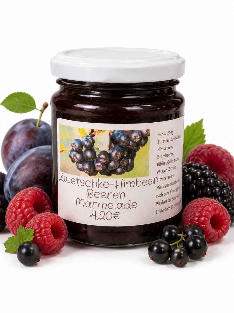 Zwetschke-Himbeer-Marmelade
