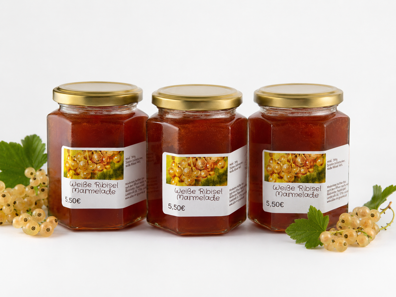 weiße Ribiselmarmelade