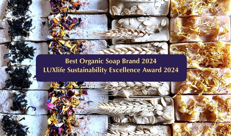 Best Organic Soap Brand Winners 2024 & LUXlife Sustainability Excellence Award Winners 2024