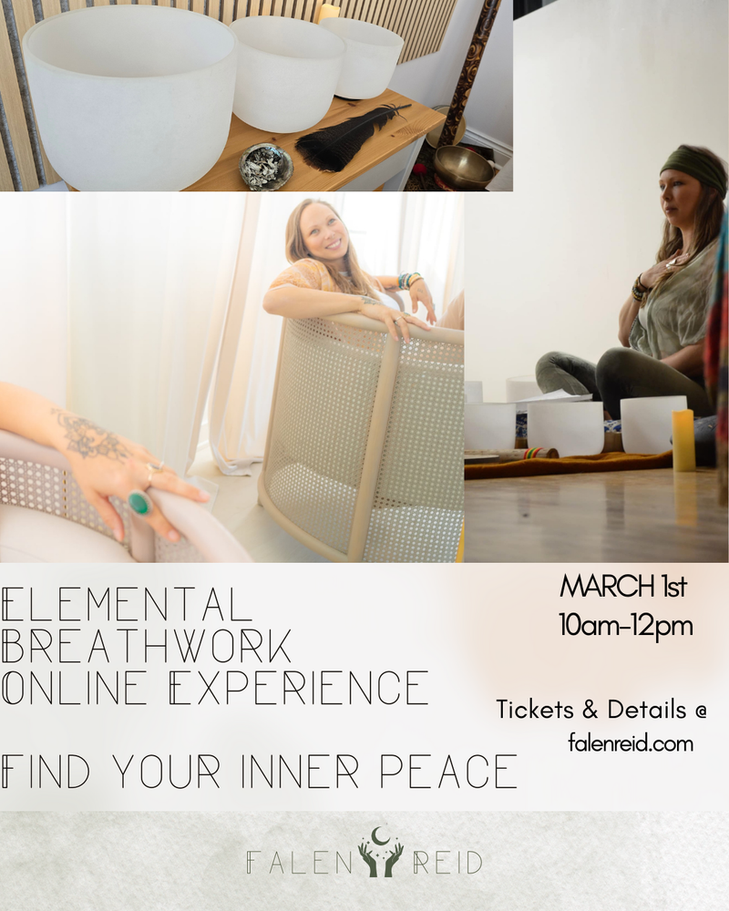 FIND YOUR INNER PEACE: Online Elemental Breathwork Experience