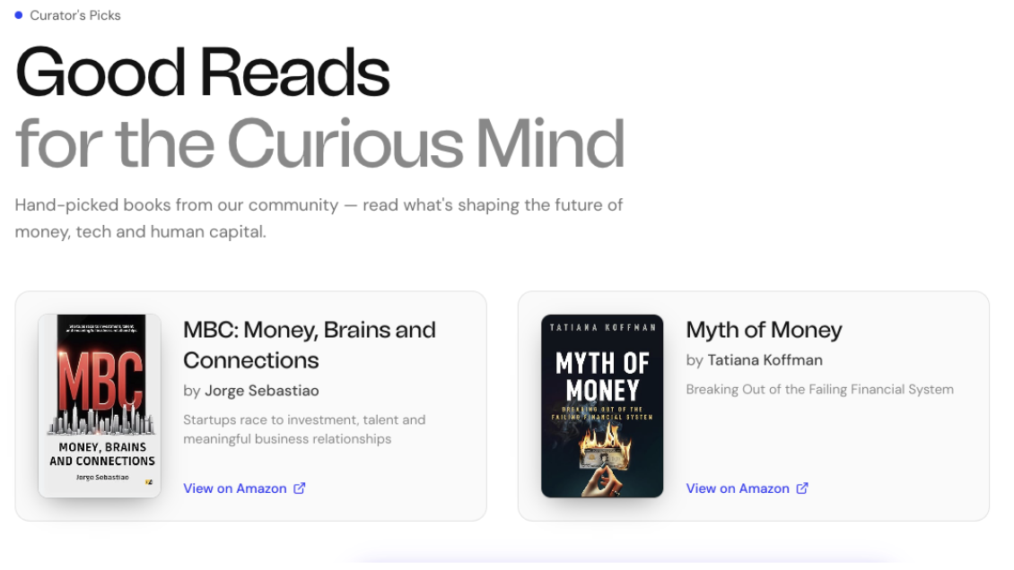 World Token Summit 3.0 X TheBlock. Festival Unveils "Curator’s Picks": Essential Literature for the Tokenized Era