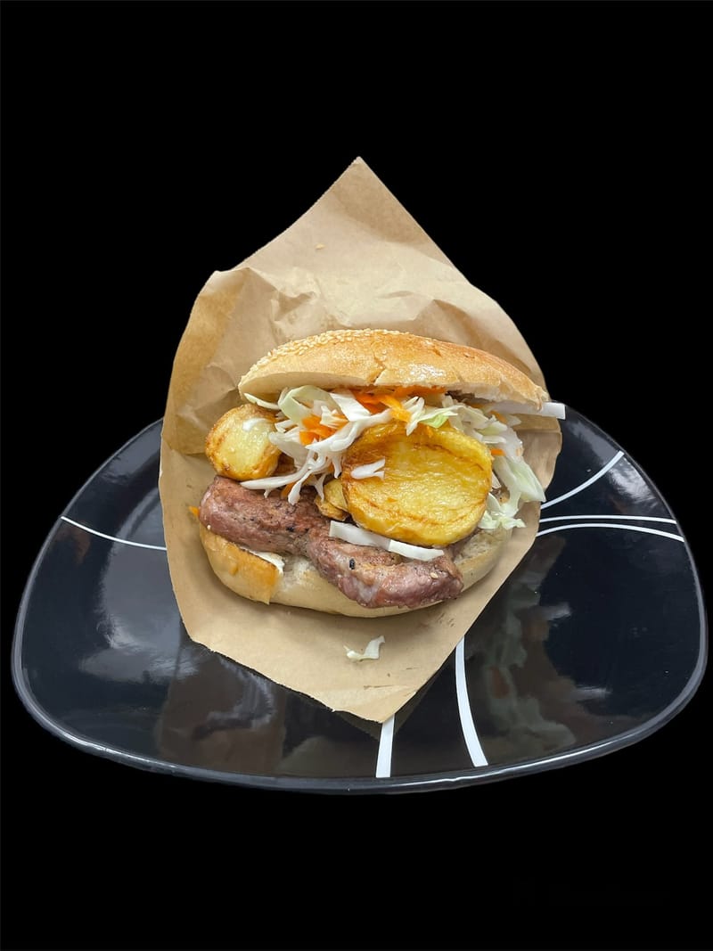 Бургер с пържола св. врат