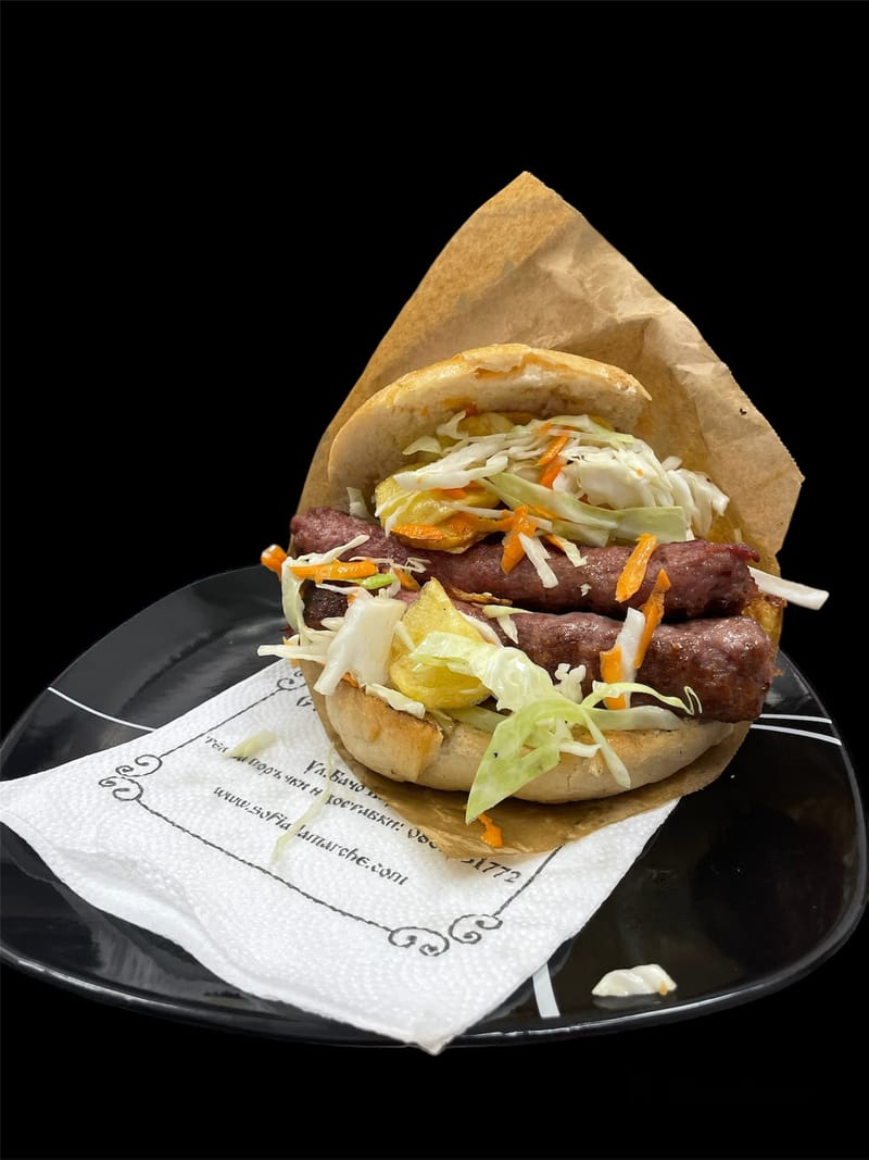 Бургер с 2 бр. кебапчета