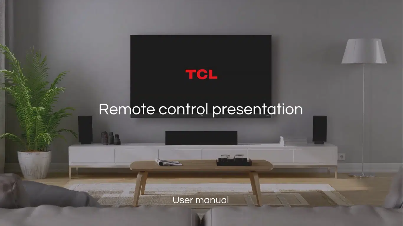 Présentation de la télécommande