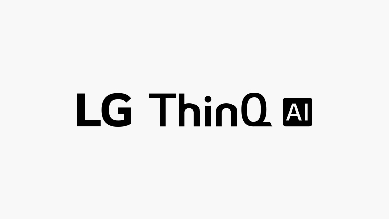 Cette carte décrit les commandes vocales. Les logos LG ThinQ AI, Hey Google et Amazon Alexa sont placés. 