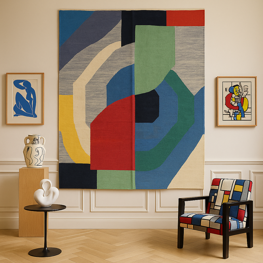Tapis mural Sonia Delaunay d’après Olympie – 245 x 167 cm