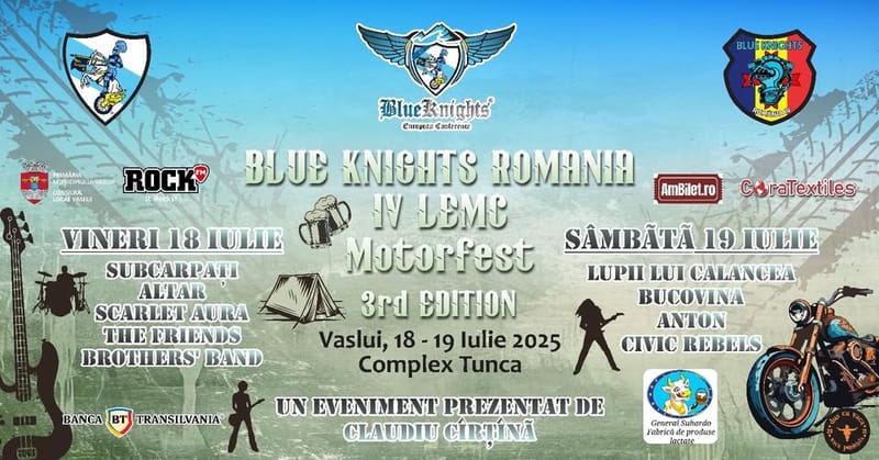BLUE KNIGHTS ROMANIA IV LEMC MOTOR FEST VASLUI 2025 – EDIȚIA A III-A!