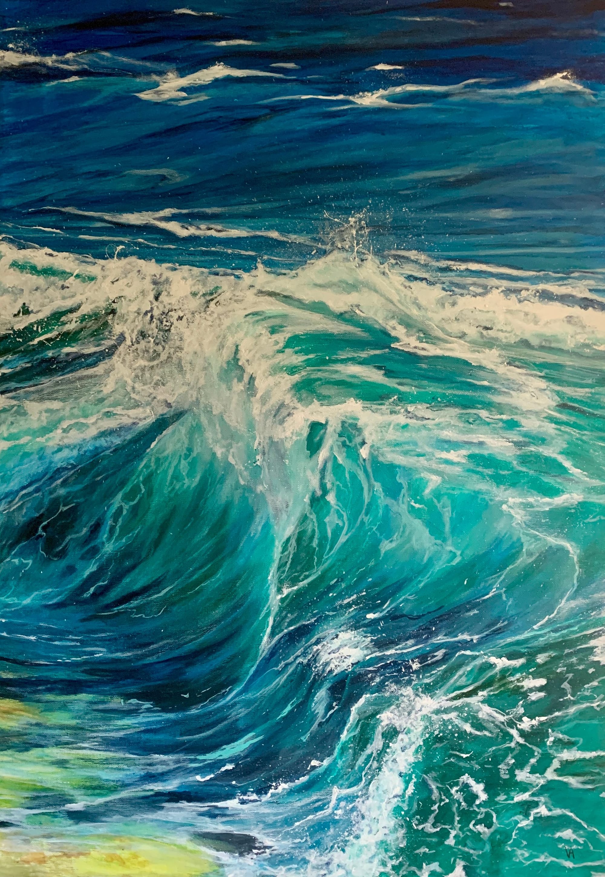 Kunstplakat 50x70 Fraction of a wave