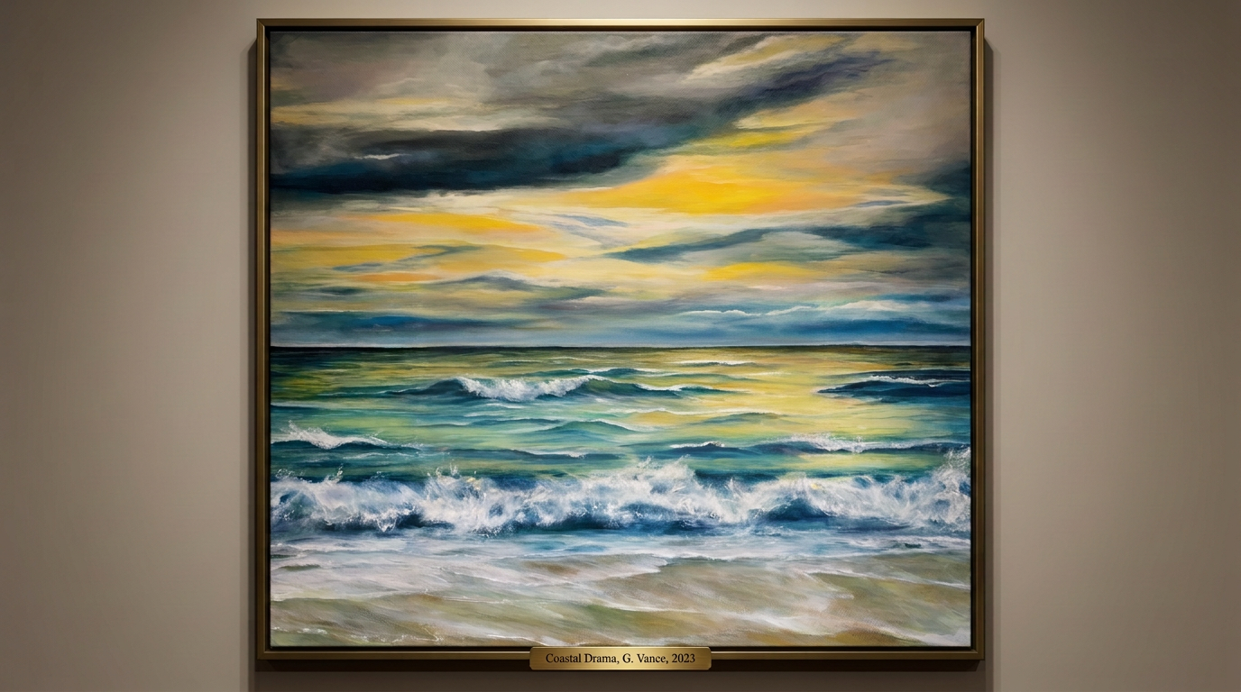 The surf of the sea 90 x 130 SOLD