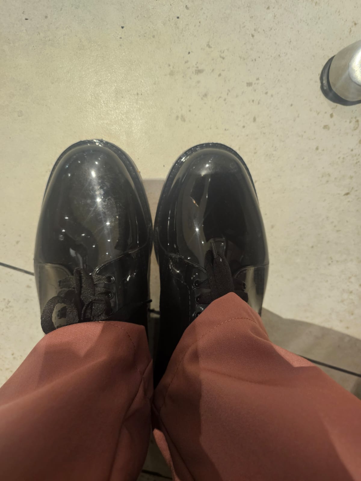 Gontse HLC Medical wearing a pair of our new school shoes