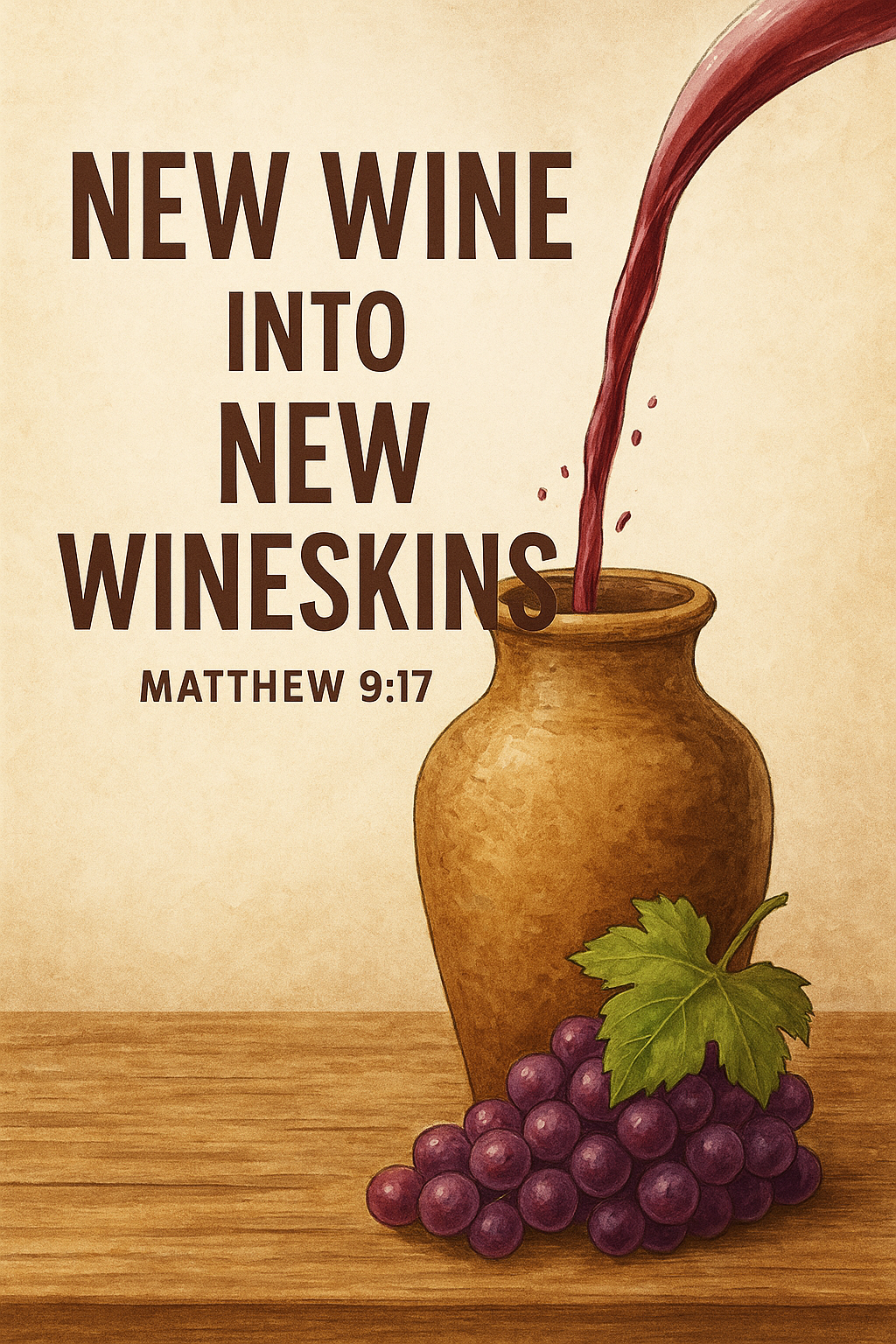 Parable of the New Wine into Old Wineskin; Matthew 9:17