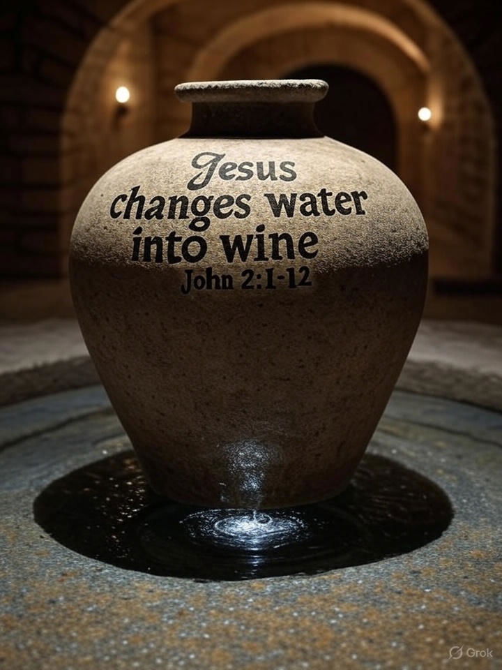 Jesus Changes Water into Wine John 2:1-12 - Copy