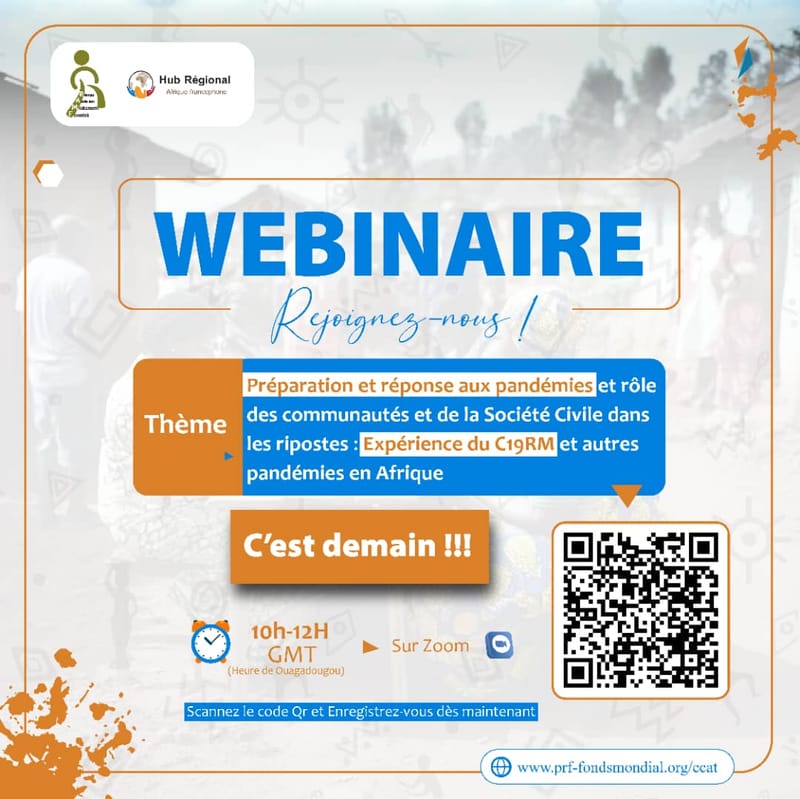 Preparação e resposta a pandemias e o papel das comunidades e da sociedade civil na resposta: a experiência do C19RM e de outras pandemias em África.