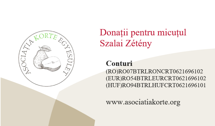 Donații pentru micuțul Szalai Zétény