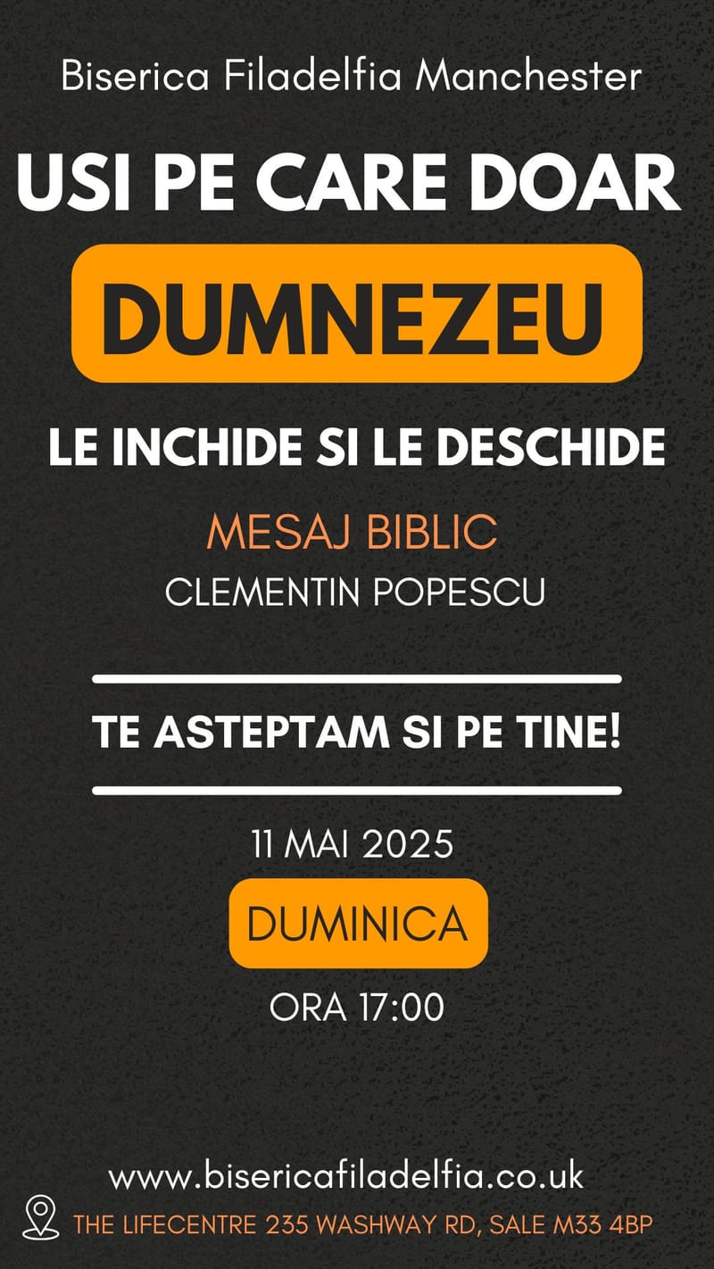 Usi pe care doar Dumnezeu le inchide si le deschide