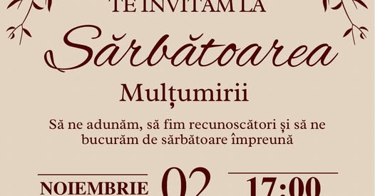 Sarbatoarea Multumirii