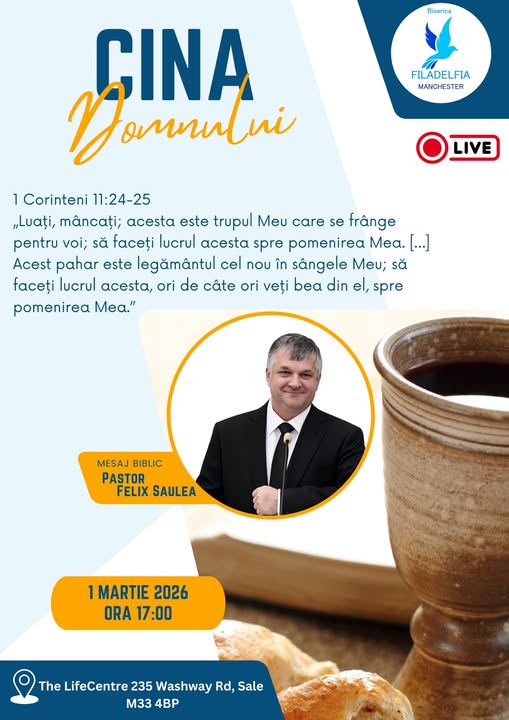 Cina Domnului. Pastor Felix Saulea