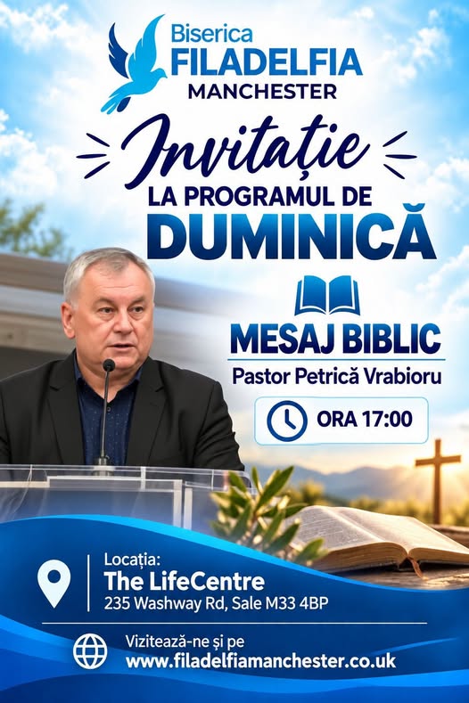 Mesaj Biblic. Pastor Petrica Vrabioru