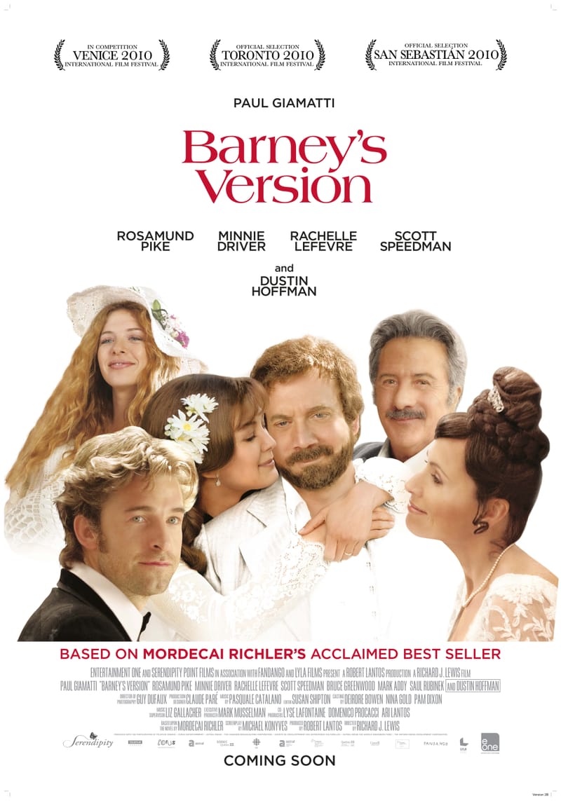 Award Ceremony and screening of Robert Lantos' film Barney's Version