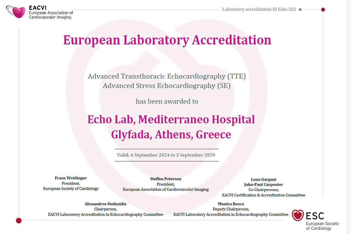 EACVI Echo Lab Accrediation