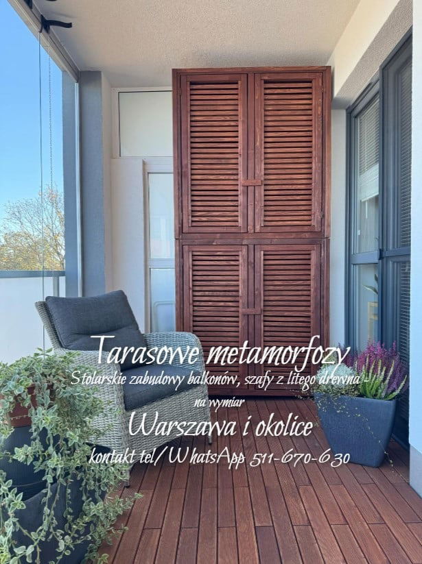 Szafa balkonowa / wyrób na zamówienie / na wymiar