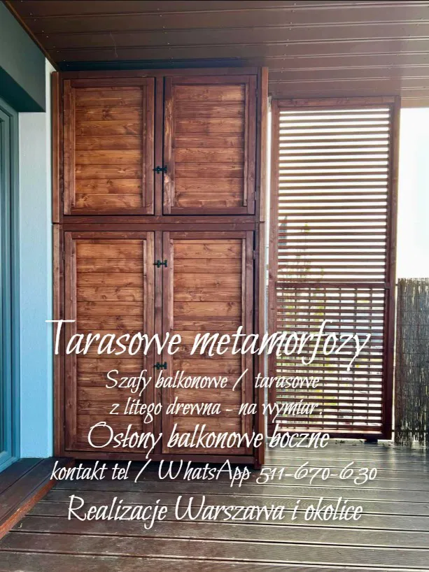 Szafa balkonowa / wyrób na zamówienie / na wymiar
