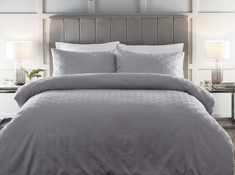 Sorrento grey duvet and pillow set
