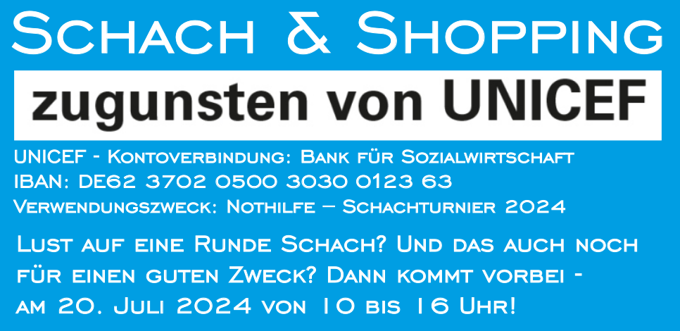 02.08. - Nachbetrachtung: Schachspielen für einen guten Zweck