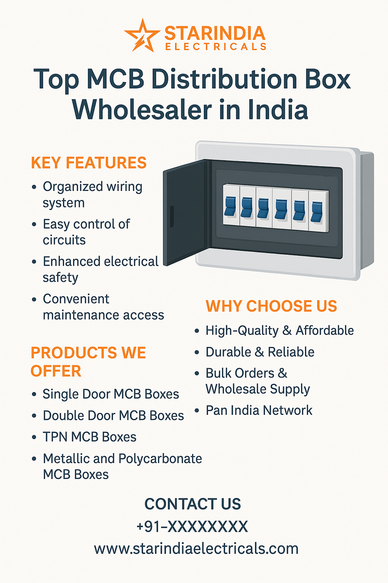 Top MCB Distribution Box Wholesaler in India | Solve House Electrical Problems