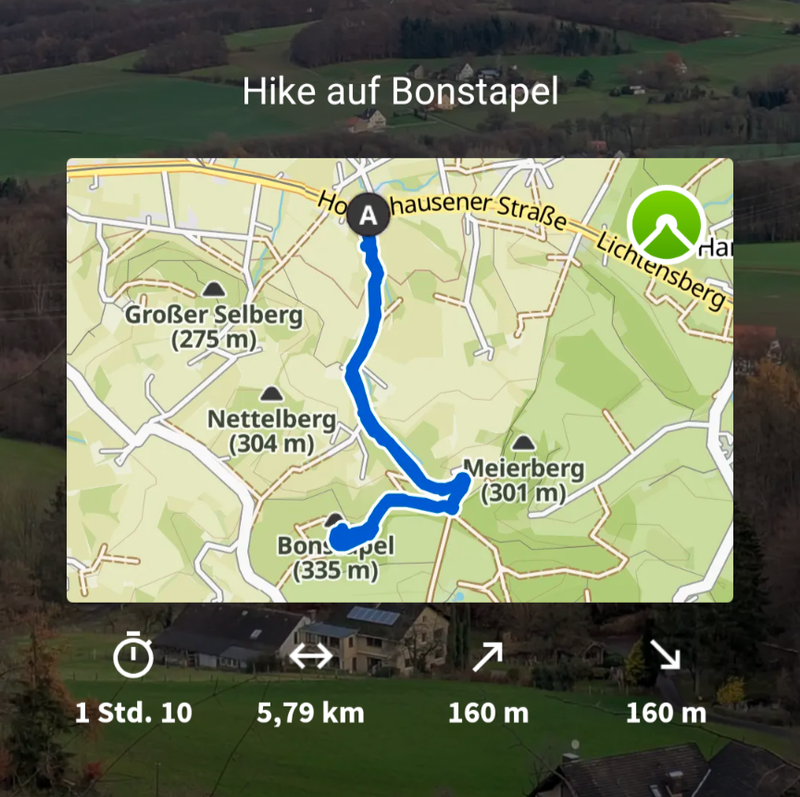 Hike auf Bonstapel