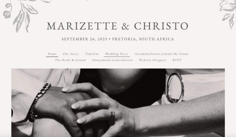 Wedding Website
