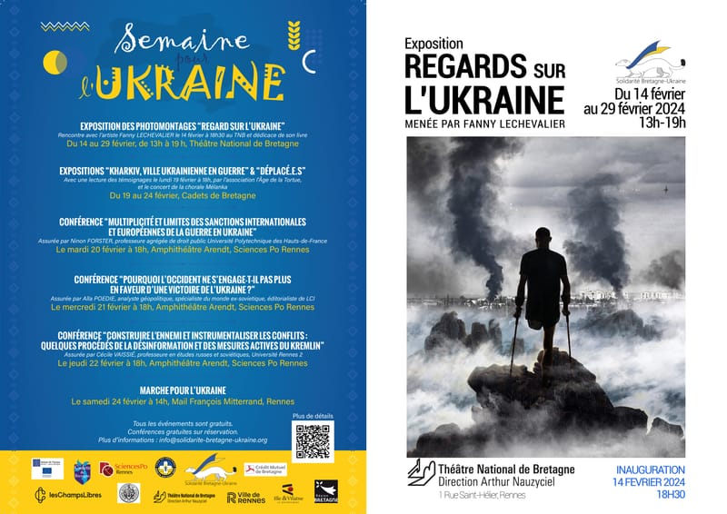 Rencontre et vente du livre lors de l'exposition au TNB de Rennes