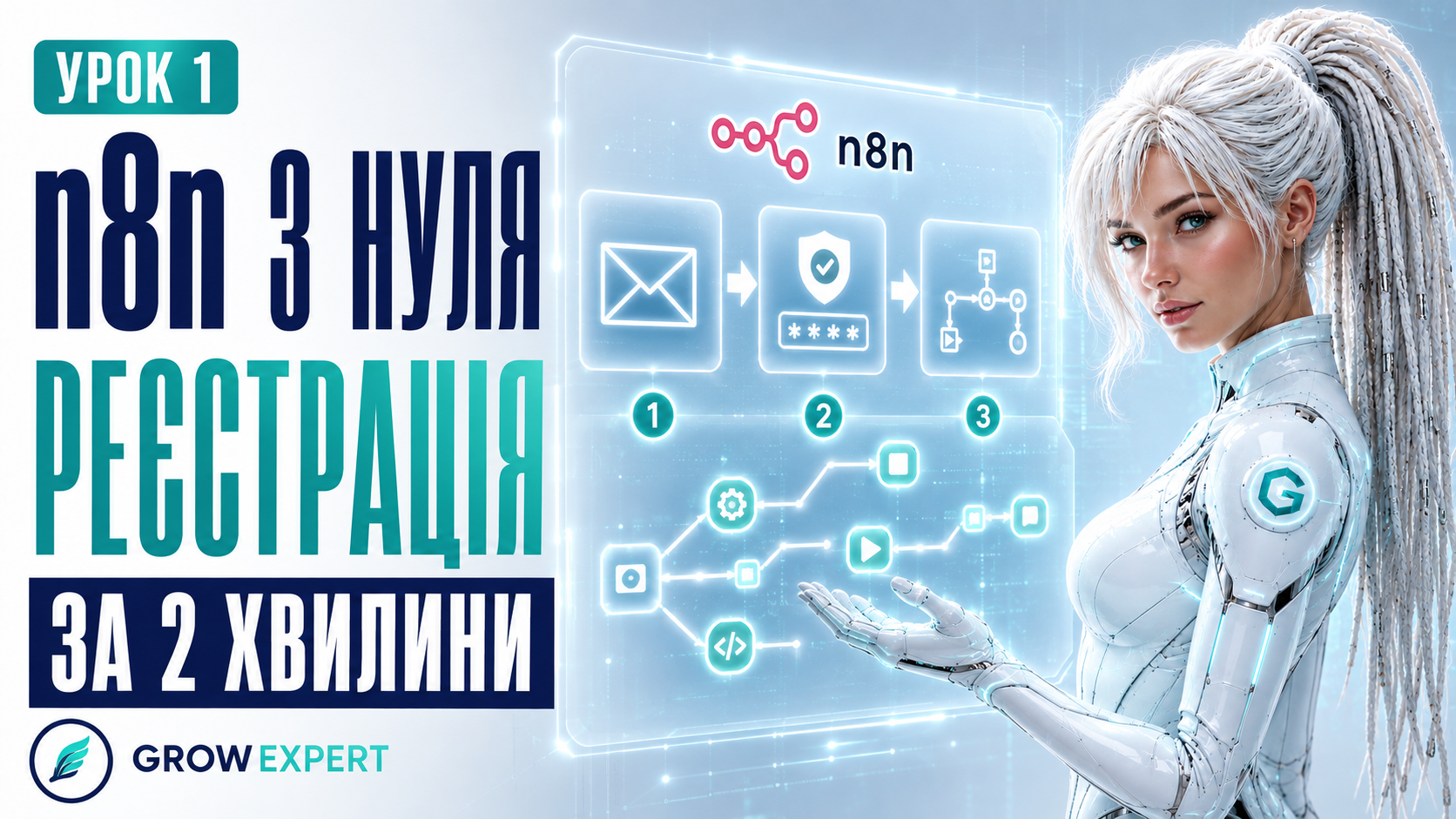 Автоматизація. n8n - Як зареєструватися. Урок 1.