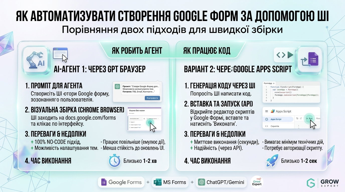 Як автоматизувати створення Google Форм за допомогою ШІ: від ідеї до запуску