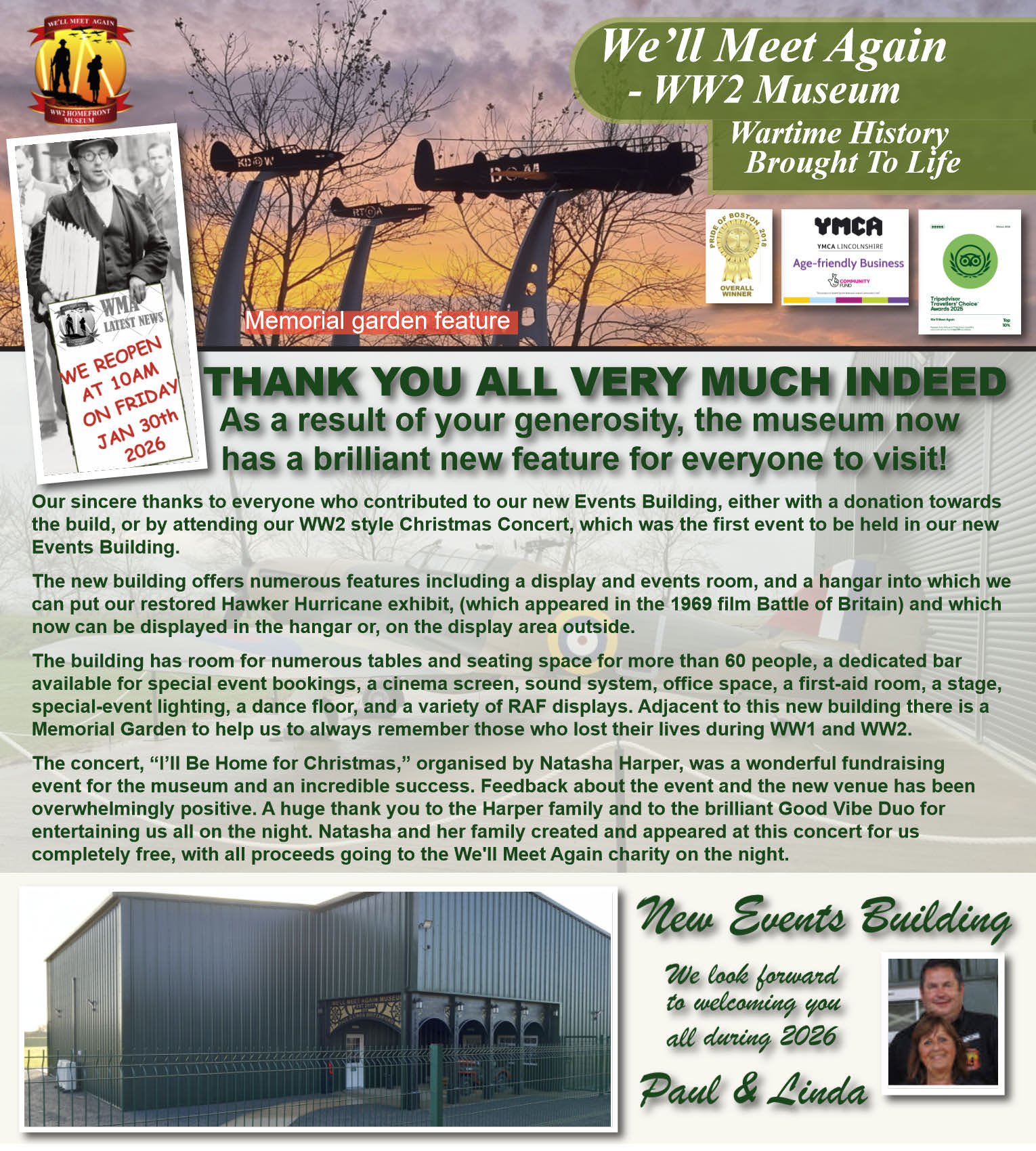 SOME OF OUR 2025 EVENTS