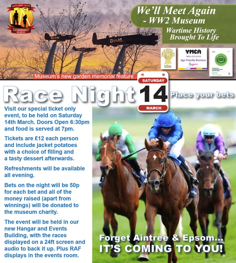 Museum Race Night - place your bets!